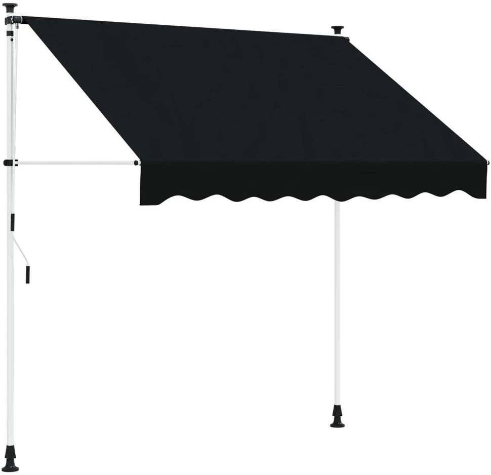Rankinė sulankstoma markizė Juoda 250 cm