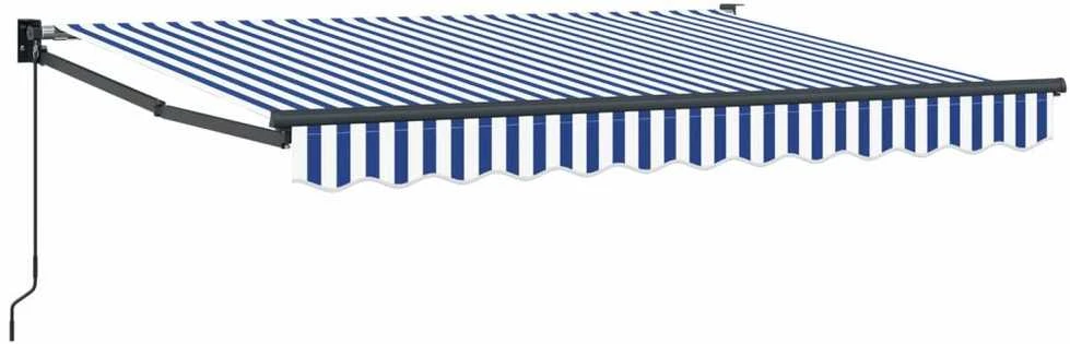 Ištraukiama markizė Mėlyna ir balta 2,5 x 2 m