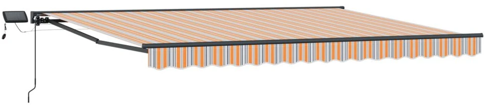 Rankinis markizės rėmas su LED 4 × 3,5 m