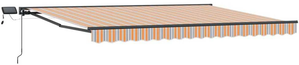 Rankinis markizės rėmas su LED 4,5 × 3,5 m
