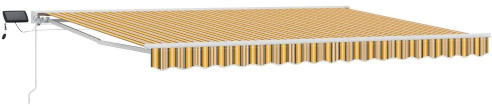 Rankinis markizės rėmas su LED 5 × 3,5 m
