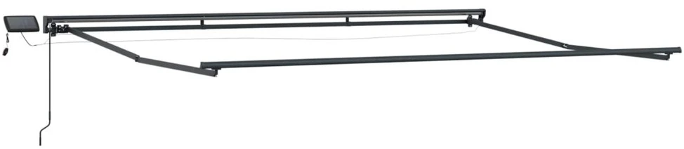 Rankinis markizės rėmas su LED Smėlio 4 × 3 m