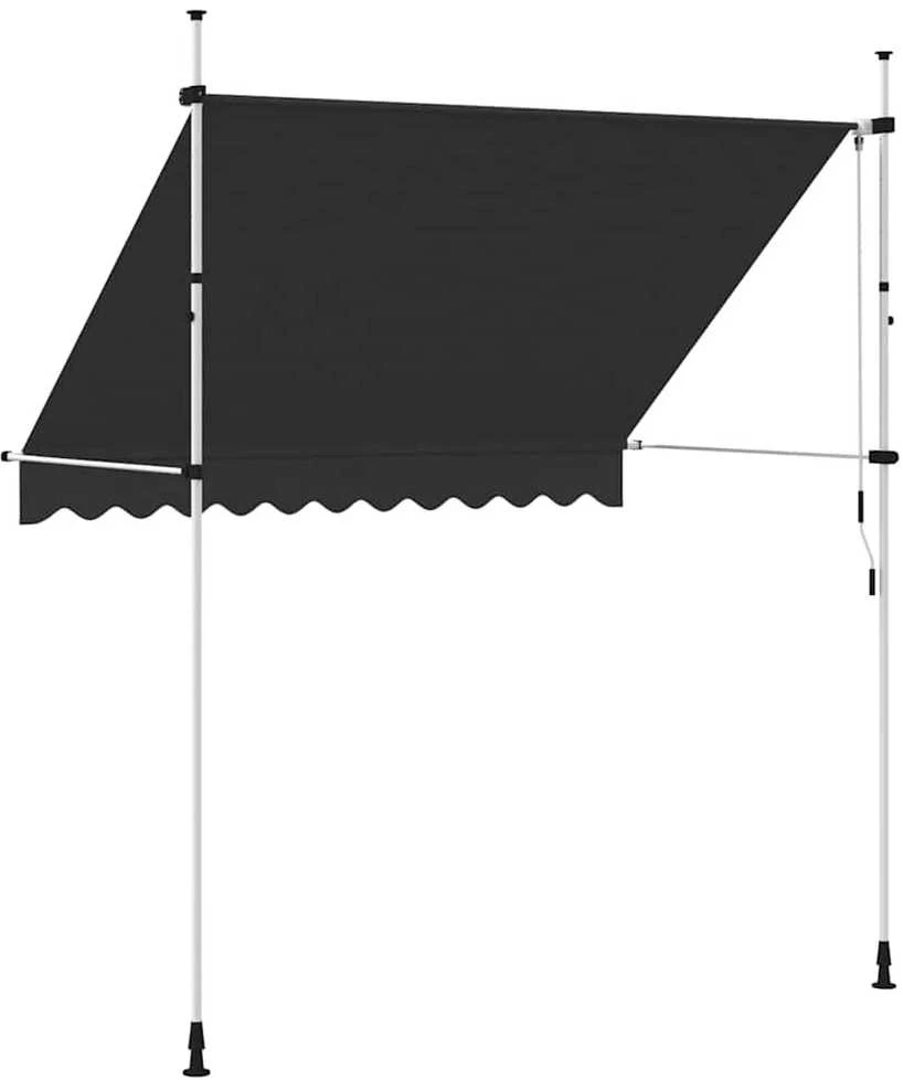 Rankiniu būdu ištraukiama markizė, antracito, 250cm