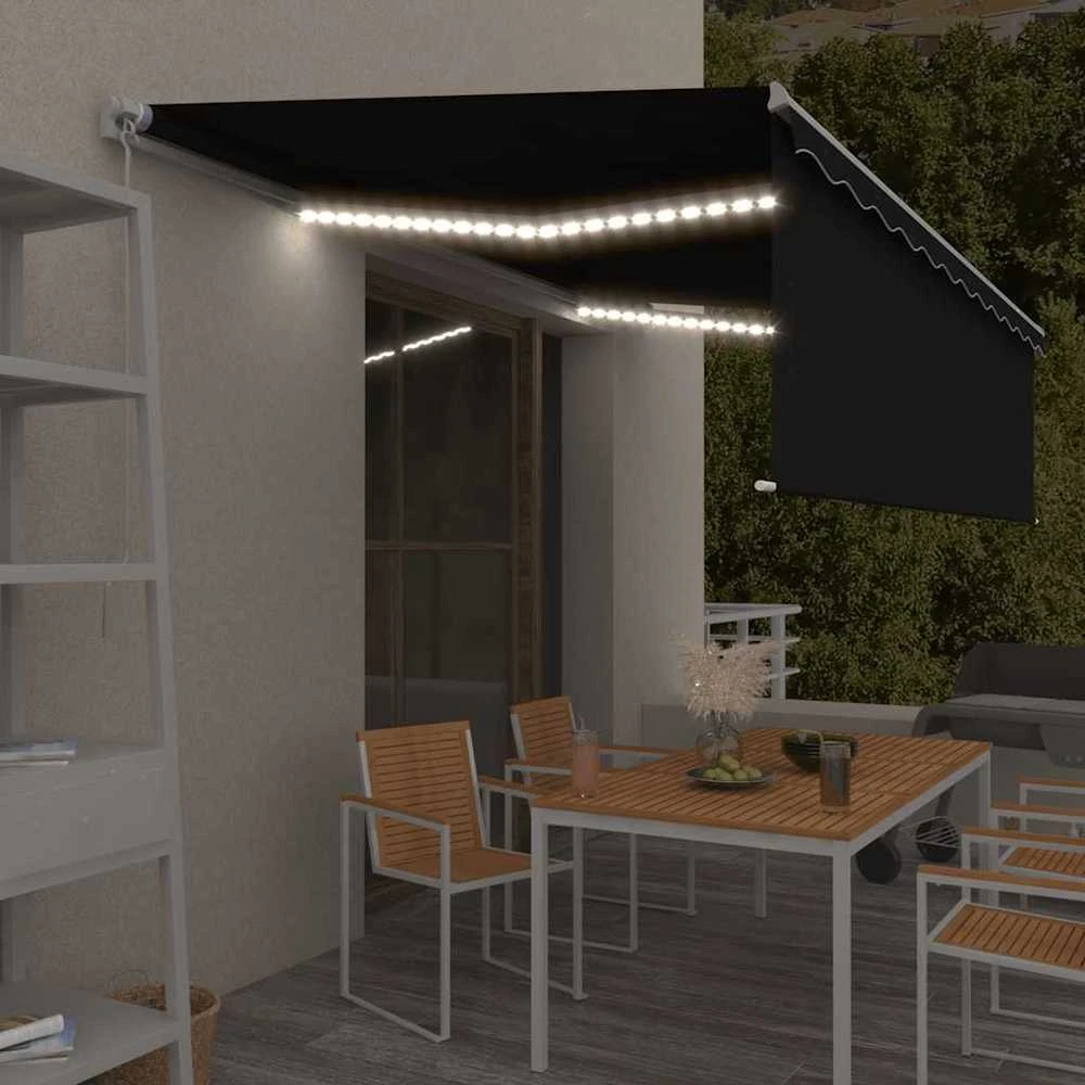 Rankiniu būdu ištraukiama markizė, antracito, 5x3m