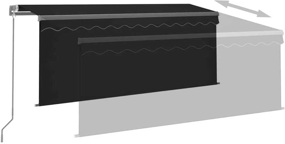 Rankiniu būdu ištraukiama markizė, antracito, 3x2,5m