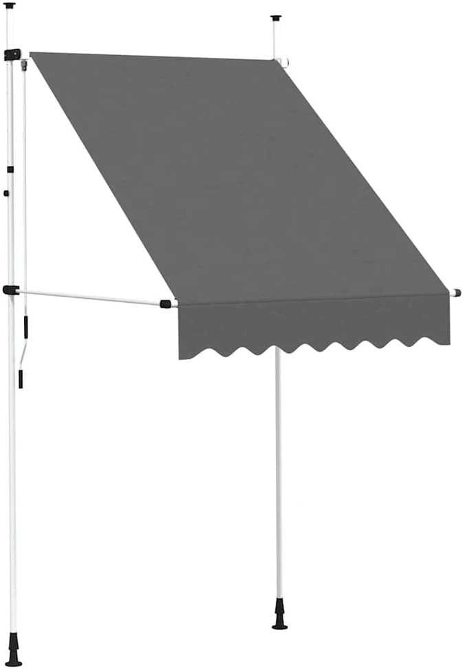 Rankiniu būdu ištraukiama markizė, antracito, 150cm