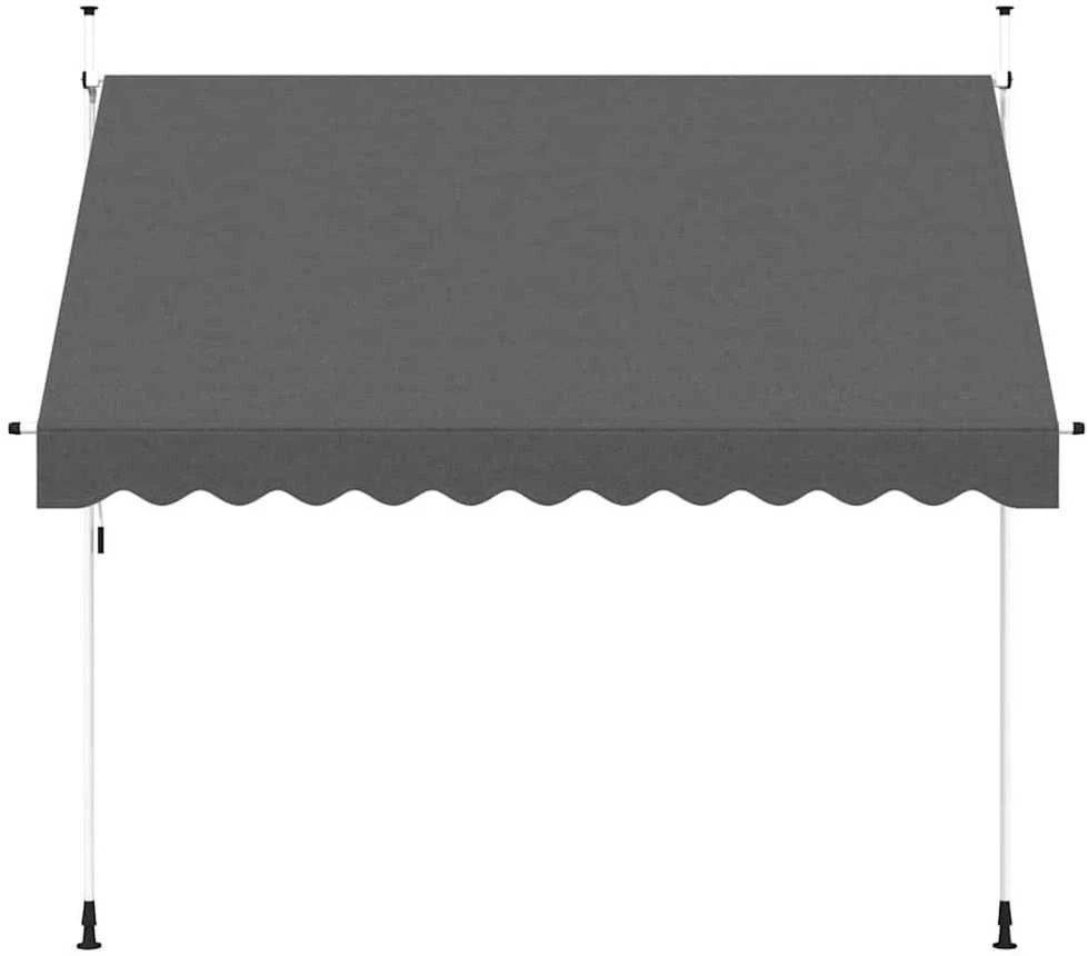 Rankiniu būdu ištraukiama markizė, antracito, 300cm