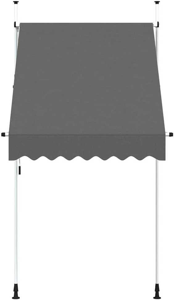 Rankiniu būdu ištraukiama markizė, antracito, 150cm
