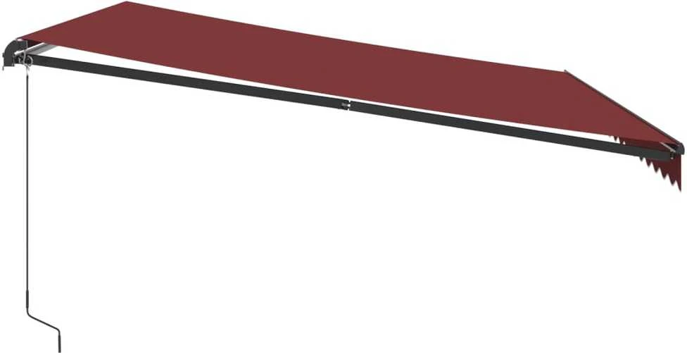 Rankiniu būdu ištraukiama markizė, bordo spalvos, 450x350cm