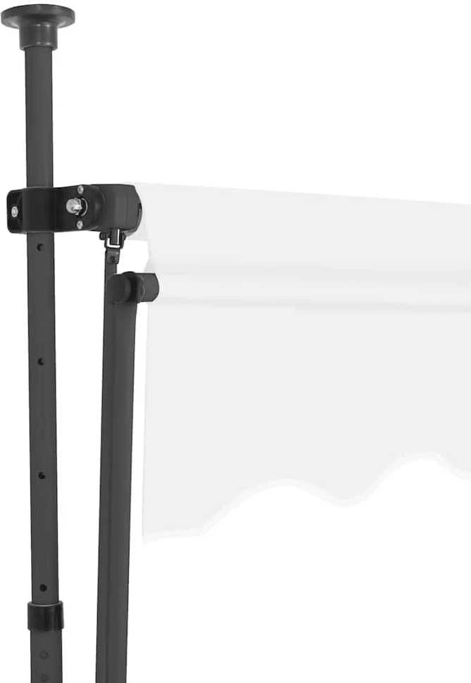 Rankiniu būdu ištraukiama markizė su LED, kreminė, 150cm