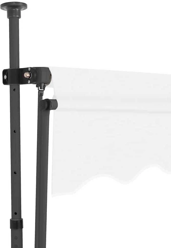 Rankiniu būdu ištraukiama markizė su LED, kreminė, 400cm