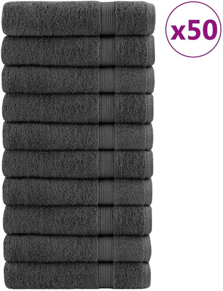 Rankšluostis Rankšluosčiai rankoms SOLUND, 50vnt. antracito 50x100cm 600g/m²