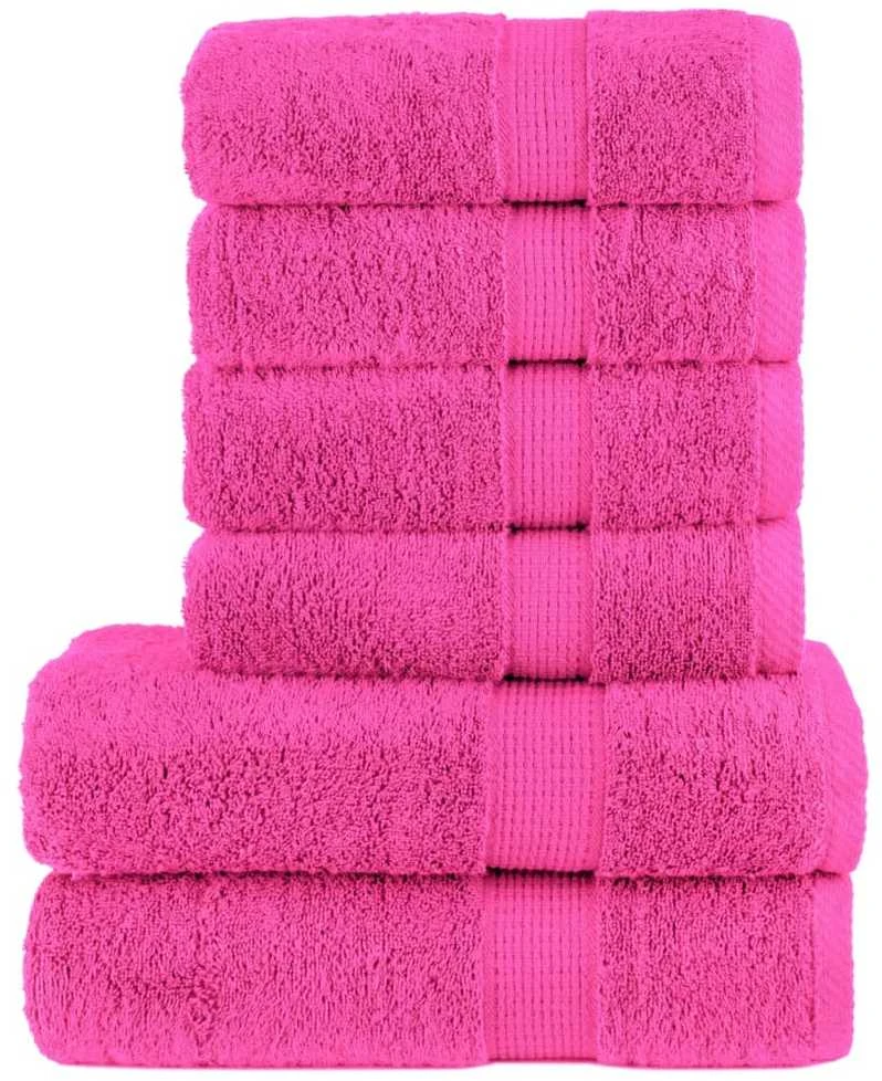 Rankšluostis Rankšluosčių rinkinys SOLUND, 6vnt., rožiniai, 600g/m²