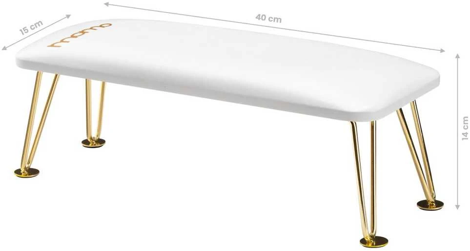 Manikiūro porankis Activeshop Professional Elegance, baltos ir aukso spalvos