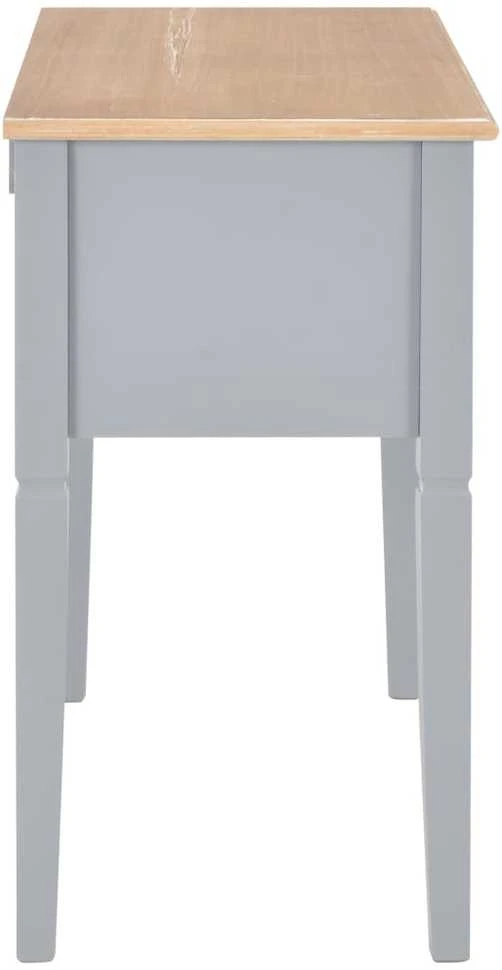 Rašomasis stalas, pilkos spalvos, 109,5x45x77,5cm, mediena
