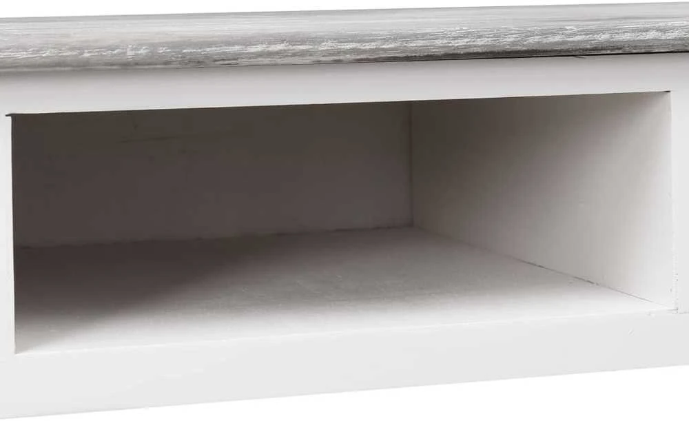 Rašomasis stalas, pilkos spalvos, 110x45x76 cm, mediena