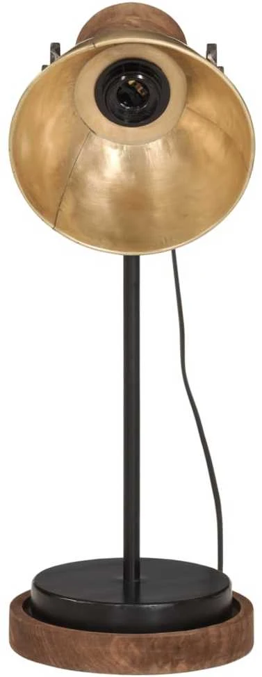 Rašomojo stalo šviestuvas, žalvario, 17x17x50cm, 25W, E27