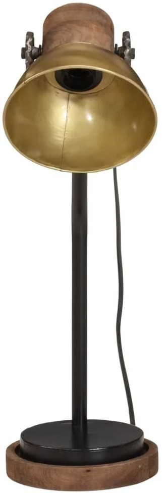 Rašomojo stalo šviestuvas, žalvario, 18x18x60cm, 25W, E27