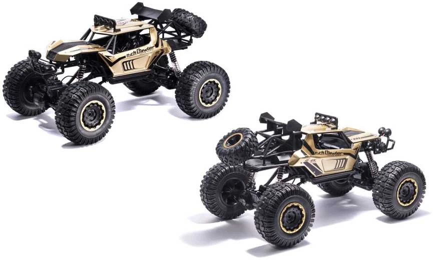 Ikonka RC automobilis Rock Crawler 2.4GHz 1:8 51cm aukso spalvos