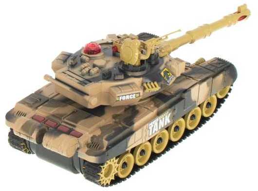 Ikonka RC karo tankas 9993 2,4 GHz dykumos tankas