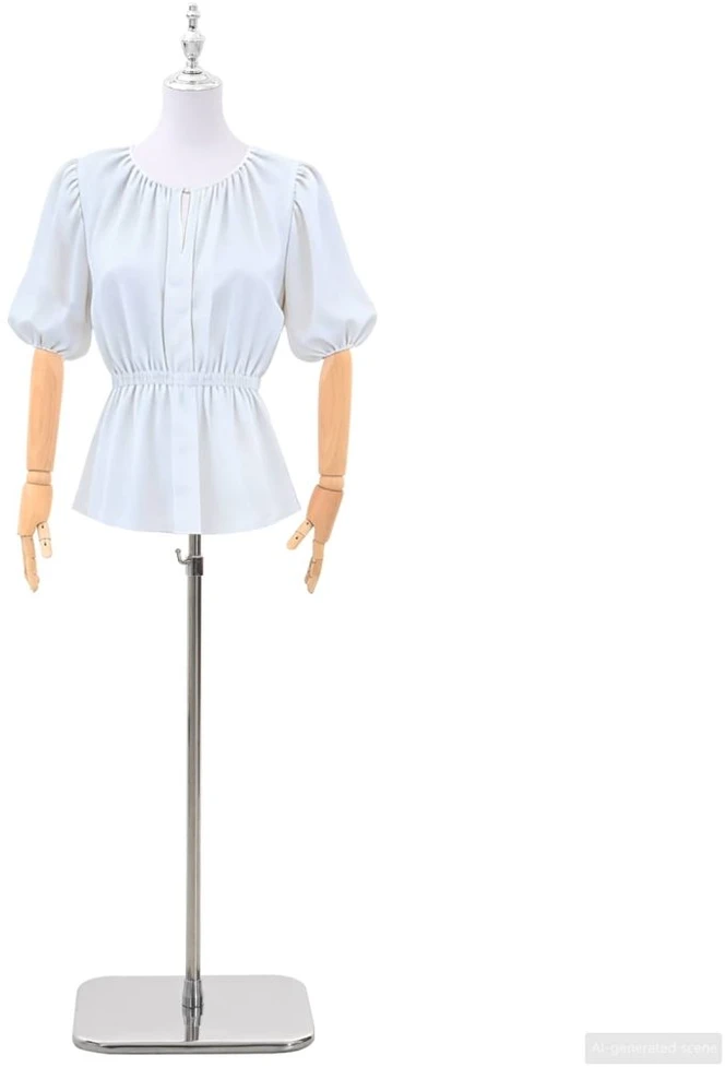 Reguliuojamas manekenas 165-213 cm su baze Moteris PP Balta