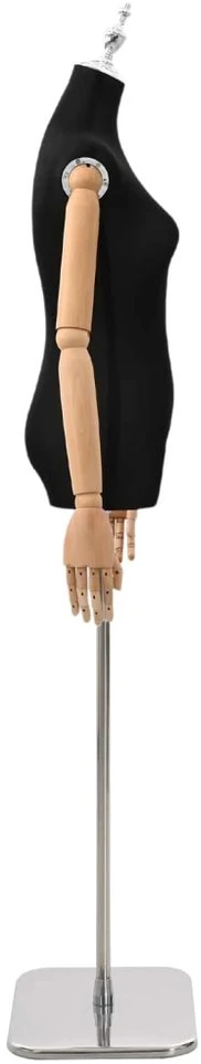 Reguliuojamas manekenas 165-213 cm su baze Moteris PP Juoda