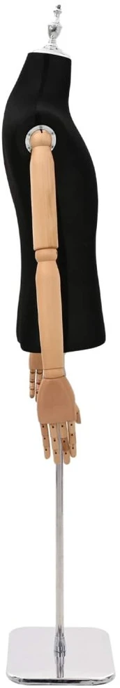 Reguliuojamas manekenas 170-218 cm su baze Vyras PP Juoda