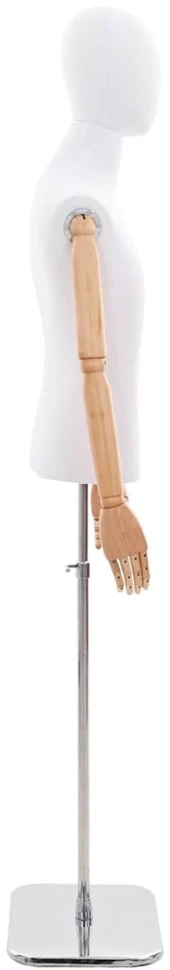 Reguliuojamas manekenas 170-218 cm su baze Vyras PP Balta