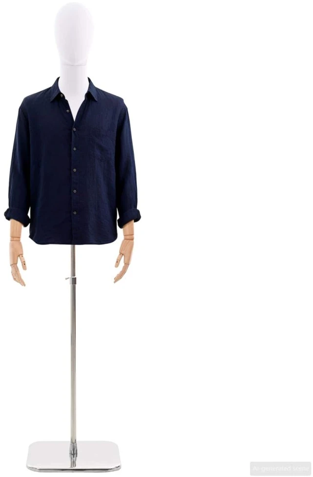 Reguliuojamas manekenas 170-218 cm su baze Vyras PP Balta