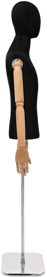 Reguliuojamas manekenas 170-218 cm su baze Vyras PP Juoda