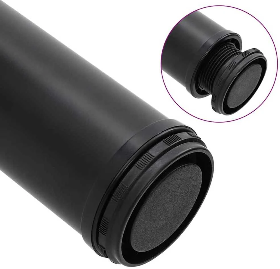 Reguliuojamo aukščio stalo kojos, 4vnt., juodos spalvos, 1100mm