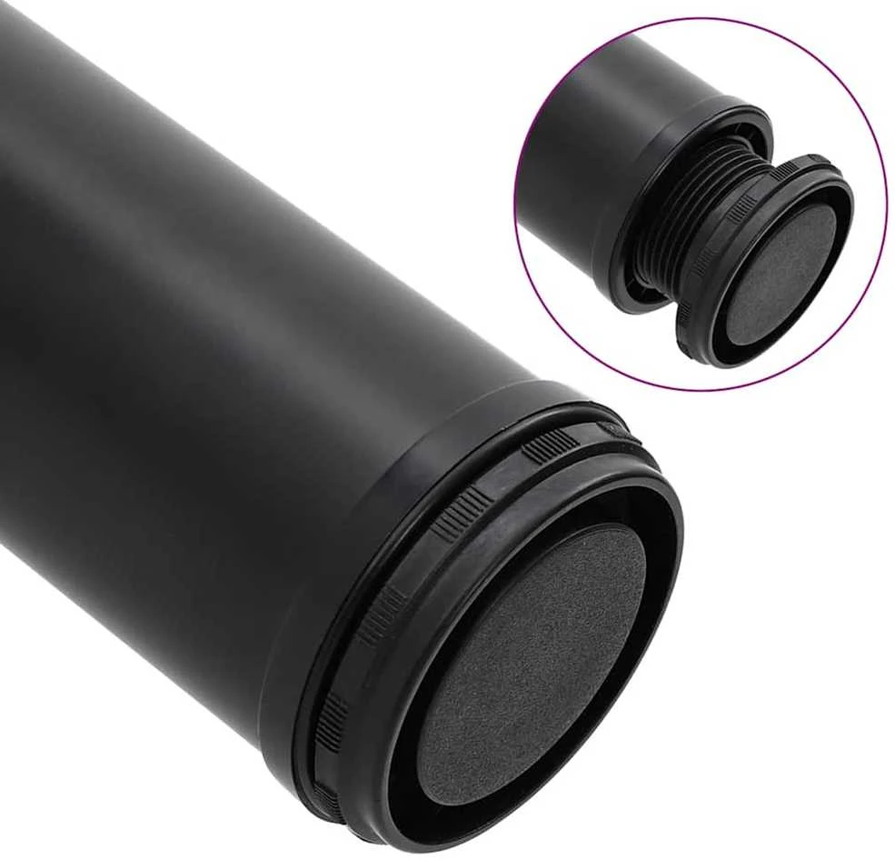 Reguliuojamo aukščio stalo kojos, 4vnt., juodos spalvos, 870mm