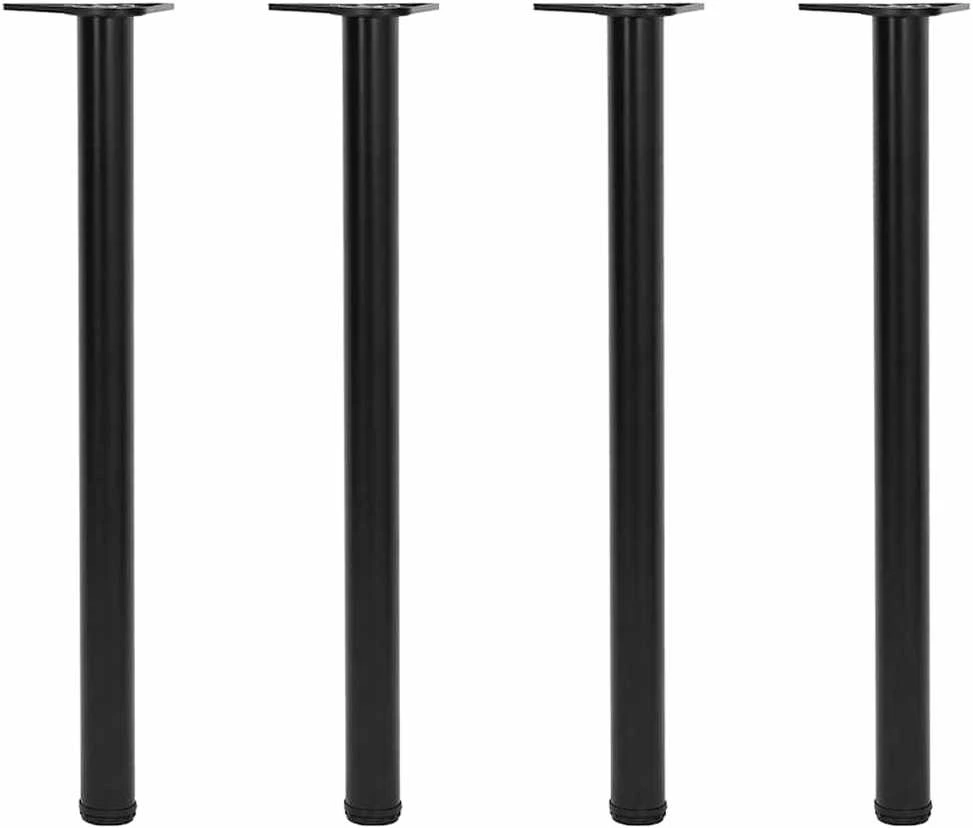 Reguliuojamo aukščio stalo kojos, 4vnt., juodos spalvos, 870mm