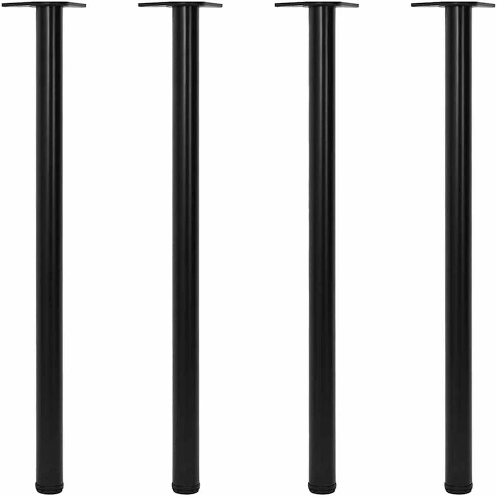 Reguliuojamo aukščio stalo kojos, 4vnt., juodos spalvos, 1100mm