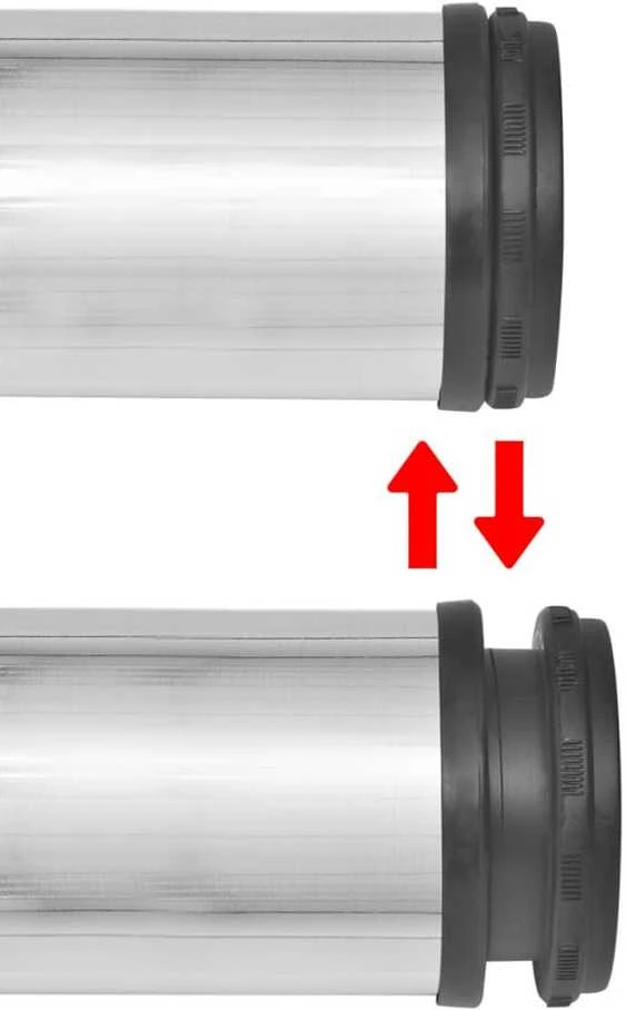 Reguliuojamo aukščio stalo kojos, 4vnt., šlifuoto nikelio, 870mm