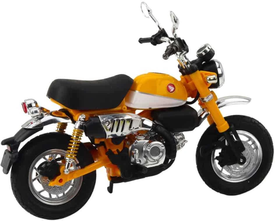 Lean Toys RETRO MOTOCIKLAS CLASSIC METAL Geltonas 1:12