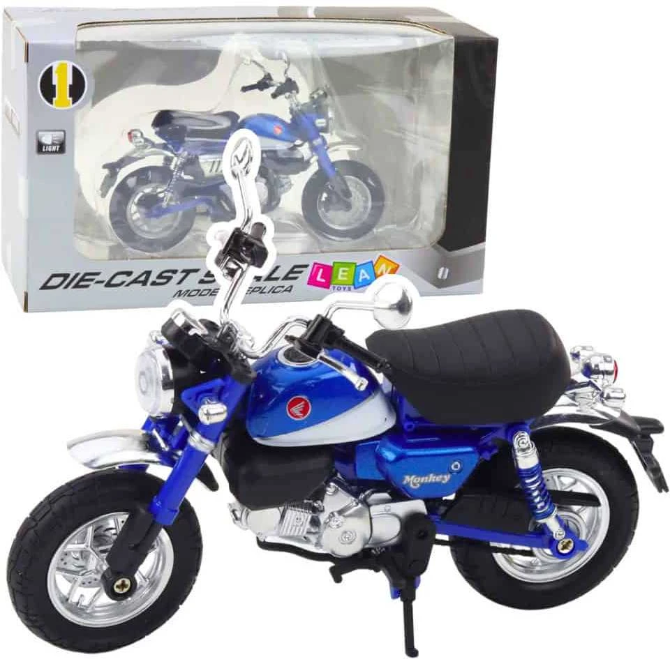 Lean Toys RETRO MOTORCYCLE CLASSIC METAL Mėlynas 1:12