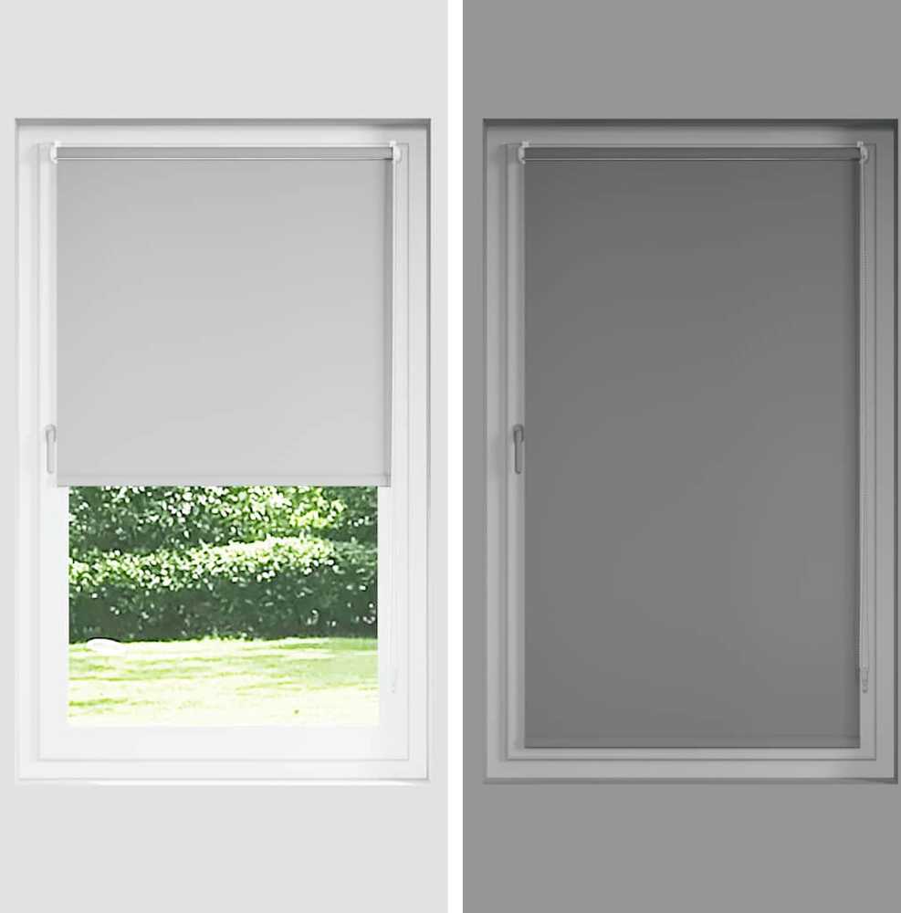 Roletas Blackout smėlio šviesiai pilka 160x130cm Audinio plotis