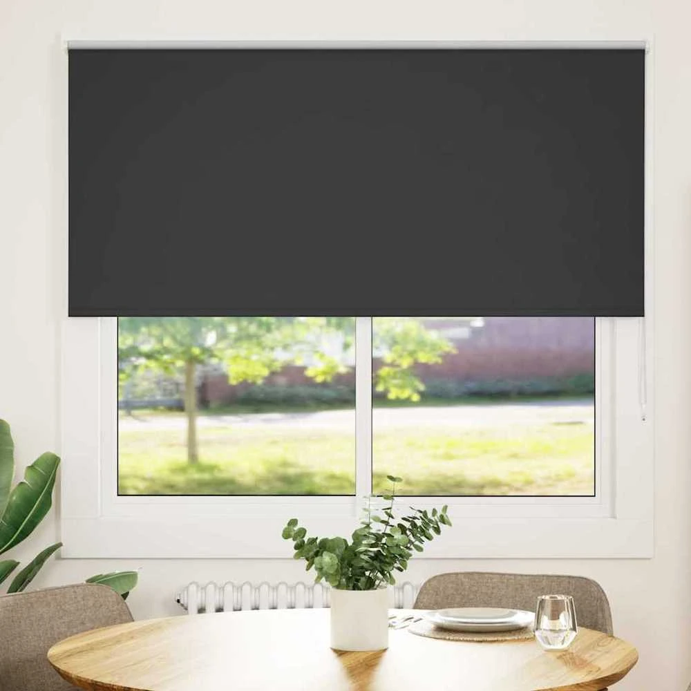 roletas juodas 150x130 cm audinio plotis 146,6 cm poliesteris