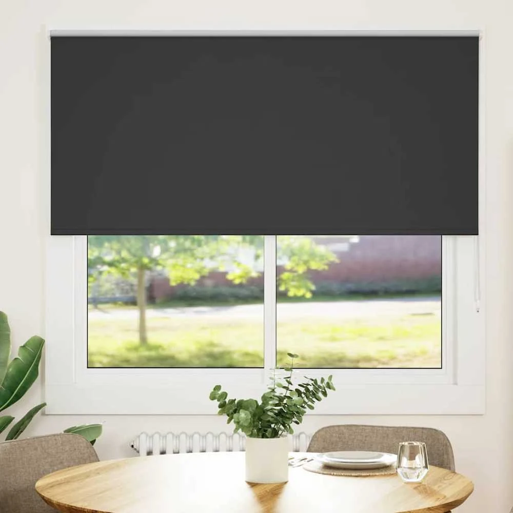 roletas juodas 150x150 cm audinio plotis 146,6 cm poliesteris