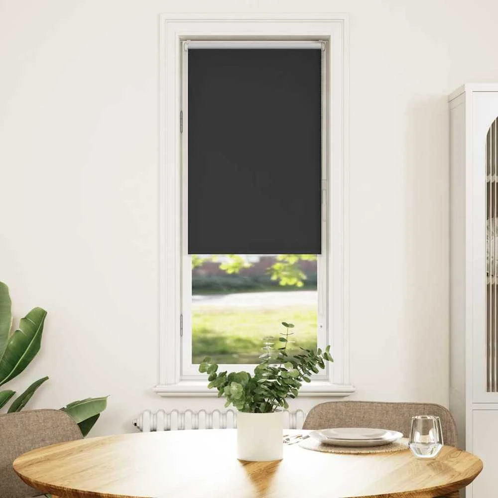 roletas juodas 40x130 cm audinio plotis 35,7 cm poliesteris