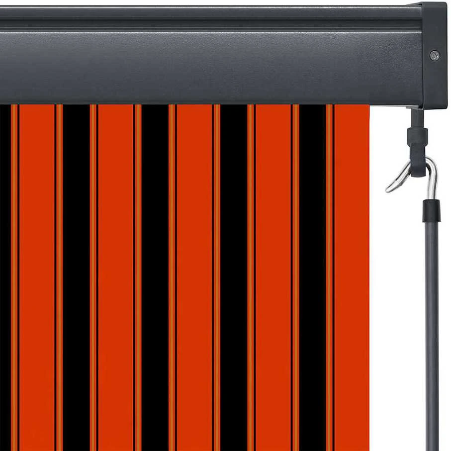 Roletas Oranžinė ir ruda 180 x 250 cm Audinys ir aliuminis