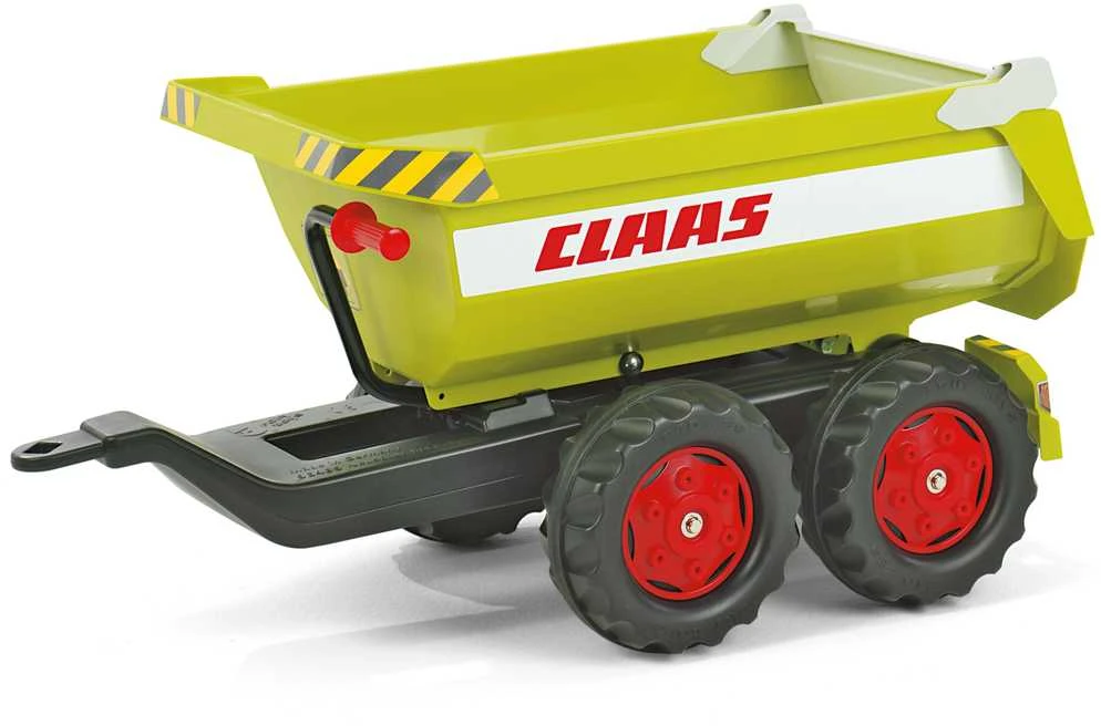 Rolly Toys CLAAS rollyTrailer puspriekabė su pakeliamu kėbulu