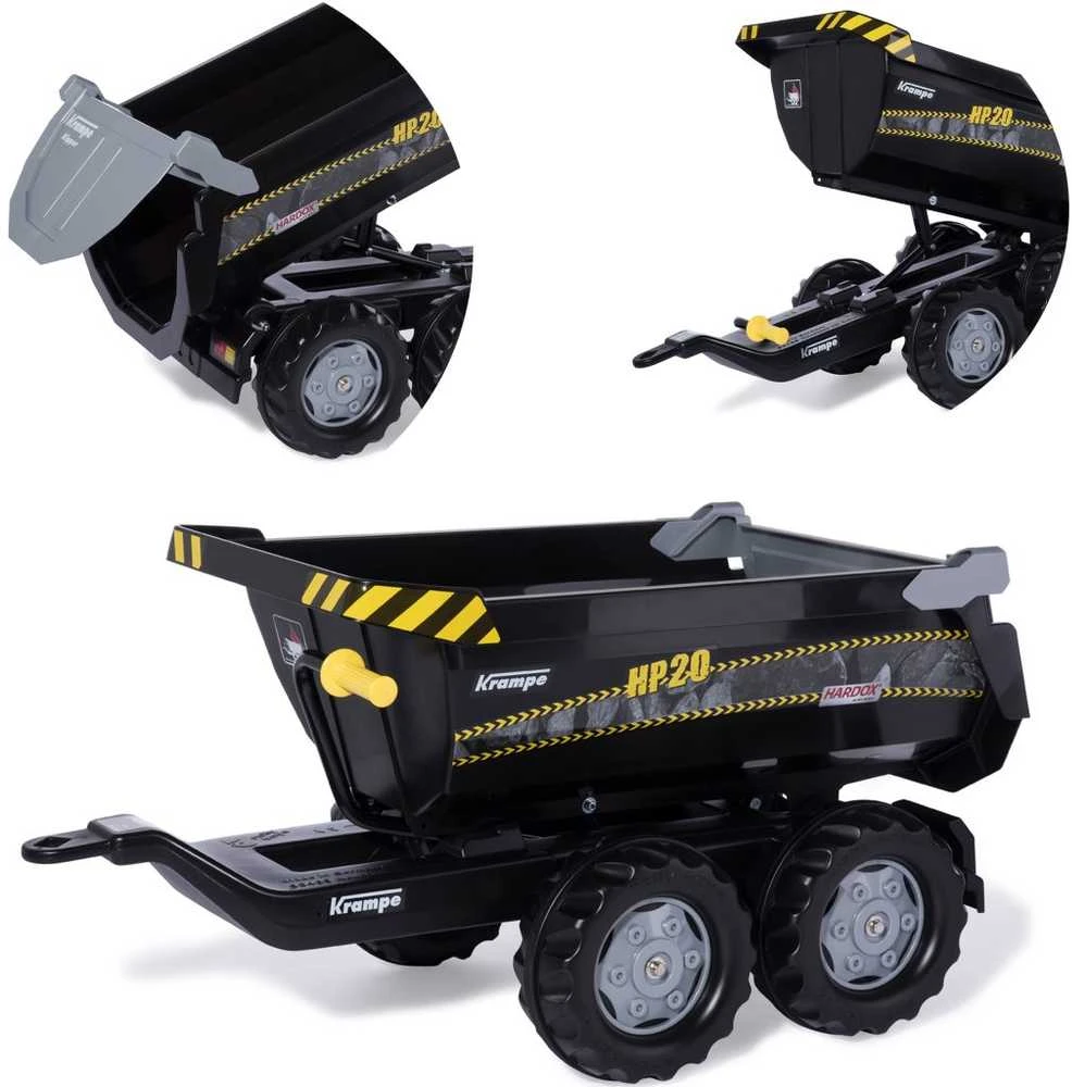 Rolly Toys Priekaba dviem ašims Kampre - pakeliama galinė durys, 89x45x43 cm