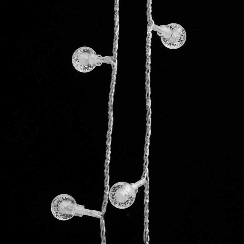 Rutuliukų girlianda, 20m, 200 šiltų baltų LED, 8 funkcijos