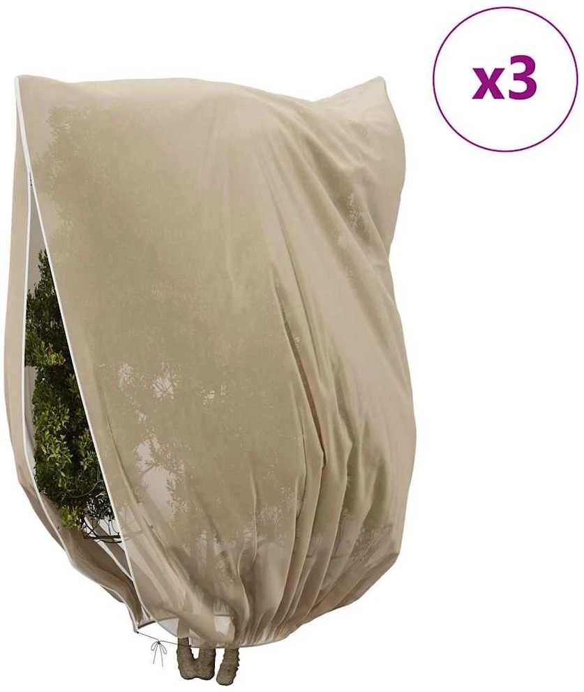 Šalčio Apsauginiai Augalų Fleece Dangčiai 3 vnt. Smėlio