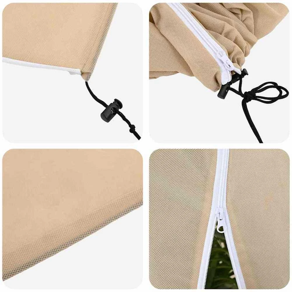 Šalčio Apsauginiai Augalų Fleece Dangčiai 3 vnt. Smėlio