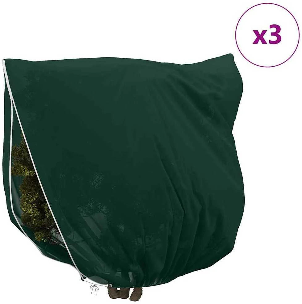 Šalčio Apsauginiai Augalų Fleece Dangčiai 3 vnt. Žalia