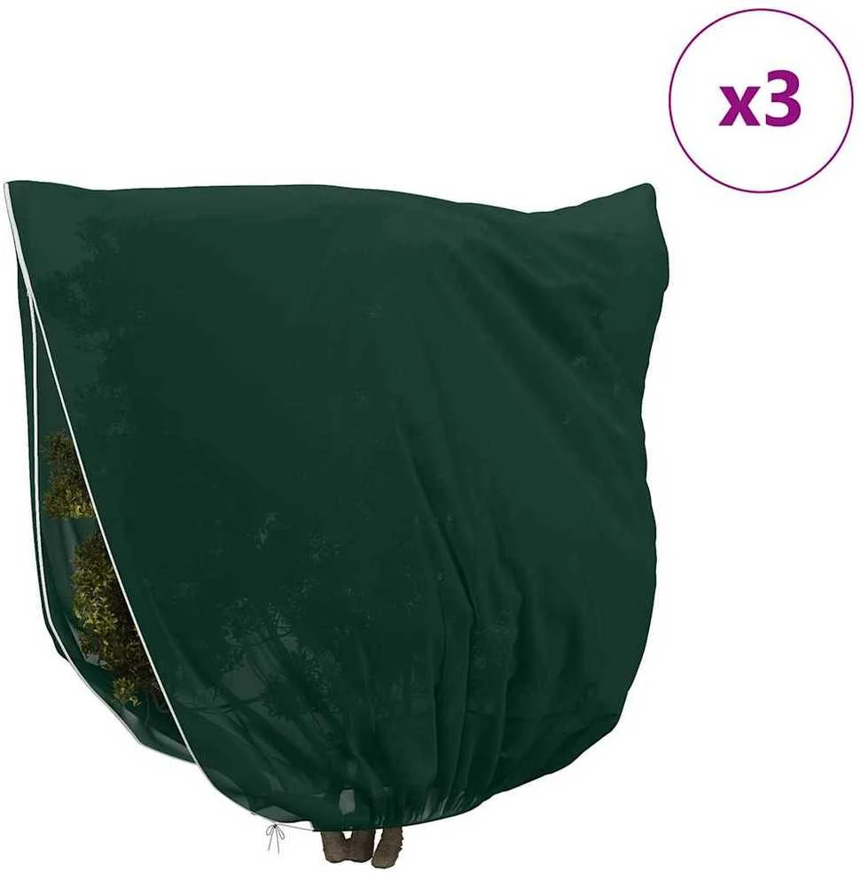 Šalčio Apsauginiai Augalų Fleece Dangčiai 3 vnt. Žalia