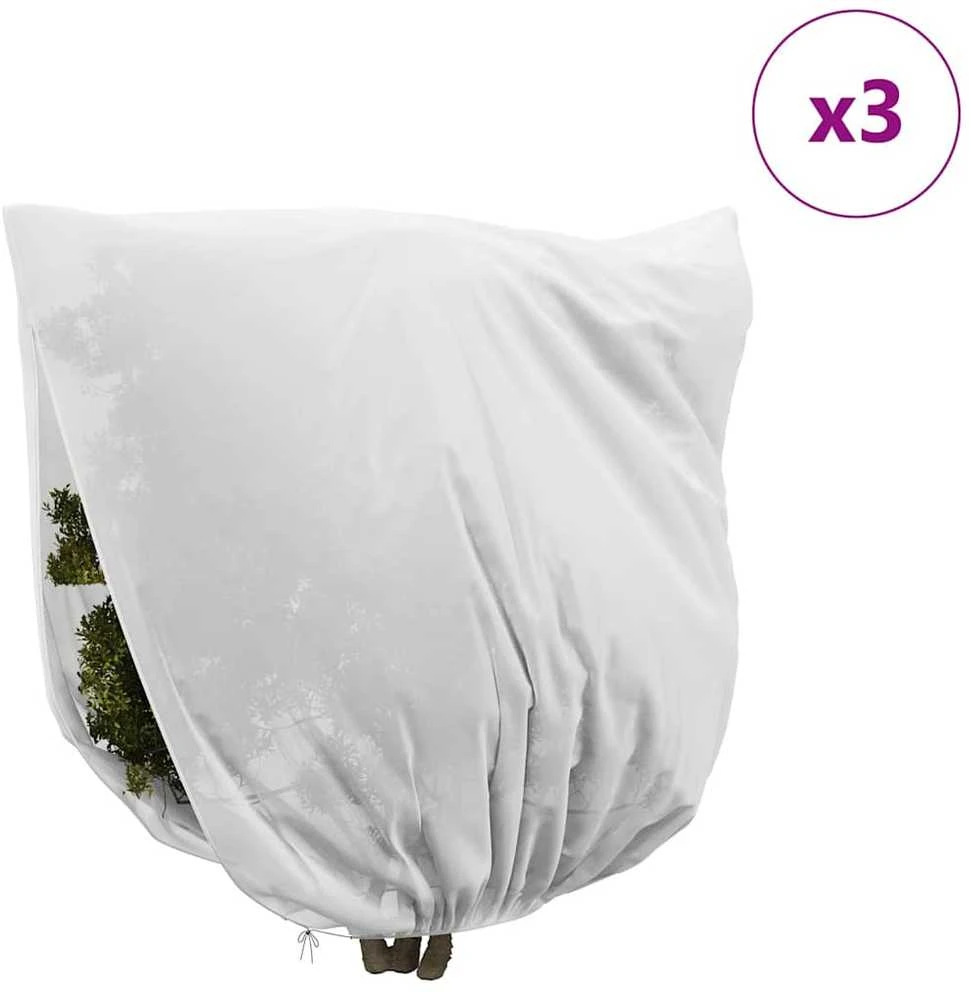 Šalčio Apsauginiai Augalų Fleece Dangčiai 3 vnt. Balta